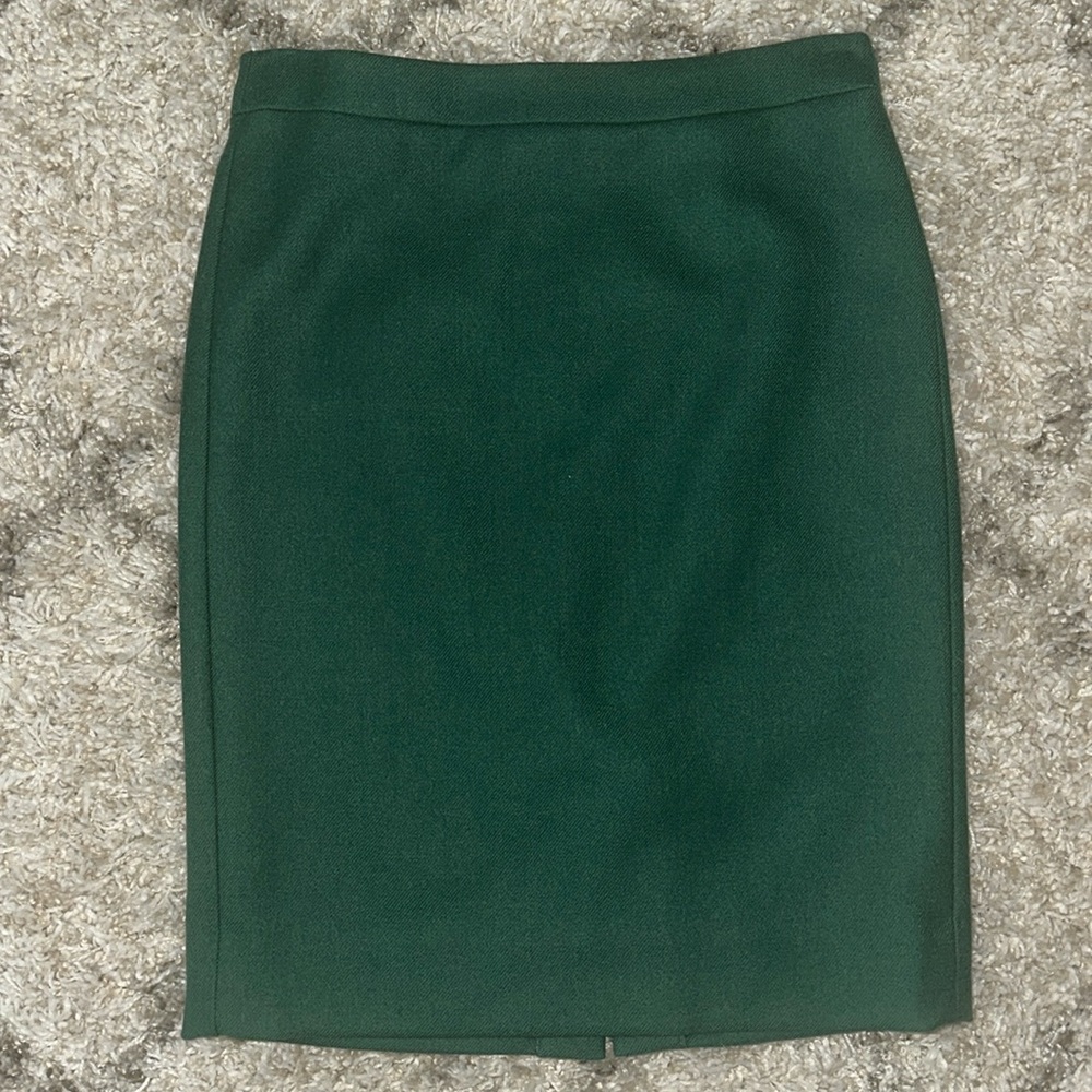 J.CREW NO. 2 PENCIL 100% WOOL STRAIGHT LINE SKIRT | SIZE 4 | FALL 2013